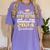Proud Step Sister Of Kindergarten Graduate 2024 Graduation Women's Comfort Colors T-Shirt Violet
