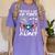 Proud US Air Force Aunt Flag Air Force Graduation Aunt Tee Women's Comfort Colors T-Shirt Violet