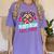 Puerto Rican Latina Social Worker MSW Masters Graduation Women's Comfort Colors T-Shirt Violet