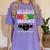 Queen MSW Social Work Grads Masters Graduation Women's Comfort Colors T-Shirt Violet