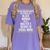 Queen MSW Social Work Masters Graduation Women's Comfort Colors T-Shirt Violet