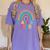Rainbow Senior 2029 Shirt Class Of 2029 Cute Graduation Women's Comfort Colors T-Shirt Violet