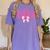 Retro Senior 2026 Class Of 2026 Coquette Pink Bow Graduation Women's Comfort Colors T-Shirt Violet