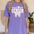 Retro Senior 2027 Girl Coquette Bow Class Of 2027 Graduation Women's Comfort Colors T-Shirt Violet