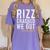 Rizz Crashed We Out 5th Grade Graduation Fifth Graders Women's Comfort Colors T-Shirt Violet