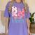 You RN Good Hands Cute Nurse Nursing Student Graduation Women's Comfort Colors T-Shirt Violet