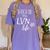 Rockin This Life Cute LVN Graphic For Nurse Graduation Women's Comfort Colors T-Shirt Violet