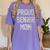 SEN18R Mom Shirt Senior Grad 2018 Graduation Party T-Shirt Women's Comfort Colors T-Shirt Violet