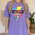 Senior 2022 Graduation Class Of 2022 Retro 90's Graduation Women's Comfort Colors T-Shirt Violet