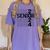 Senior 2024 Class Of 2024 Graduation 2024 Women Boy Girl Women's Comfort Colors T-Shirt Violet