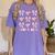 Senior 2025 Coquette Pink Bow Class Of 2025 Graduation Girls Women's Comfort Colors T-Shirt Violet