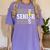 Senior 2025 Softball Class Of 2025 Graduation Women's Comfort Colors T-Shirt Violet