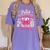Senior 2026 Class Of 26 Coquette Pink Bow Graduation Sister Women's Comfort Colors T-Shirt Violet