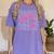 Senior 2026 Class Of 2026 Coquette Pink Bow Graduation Moms Women's Comfort Colors T-Shirt Violet