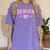 Senior 2026 Class Of 2026 Coquette Pink Bow Graduation 2026 Women's Comfort Colors T-Shirt Violet