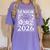 Senior 2026 Floral Flowers Class Of 2026 Graduation Kids Women's Comfort Colors T-Shirt Violet