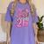 Senior 2026 Graduation Girls Coquette Pink Bow Class Of 2026 Premium Women's Comfort Colors T-Shirt Violet