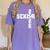 Senior 2026 Soccer Player Class Of 2026 Senior Graduation Women's Comfort Colors T-Shirt Violet