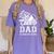 Senior Cheerleader Dad Cheer Class Of 2026 Graduation Men Women's Comfort Colors T-Shirt Violet