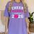 Senior Cheerleader Grandma Cheer Class Of 2026 Graduation Women's Comfort Colors T-Shirt Violet