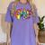Senior Class Of 2019 Boho Tie Dye Graduation Women's Comfort Colors T-Shirt Violet