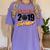 Senior Class Of 2019 Tshirt Graduation Students Hockey Women's Comfort Colors T-Shirt Violet