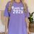 Senior Class Of 2021 Grad Shirt 2021 Graduation Women's Comfort Colors T-Shirt Violet