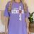 Senior Class Of 2024 Football Graduation Party Favors 2024 Women's Comfort Colors T-Shirt Violet