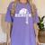 Senior Class Of 2024 Volleyball Seniors School Graduation Women's Comfort Colors T-Shirt Violet