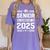 Senior Class Of 2025 Shirt High School Graduation 2025 Women's Comfort Colors T-Shirt Violet