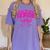 Senior Class Of 2026 Coquette Pink Bow Graduation 2026 Women's Comfort Colors T-Shirt Violet