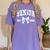 Senior Class Of 2026 Graduation Girly Floral Coquette Bow Women's Comfort Colors T-Shirt Violet