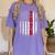 Senior Class Of 2026 Patriotic American USA Flag Graduation Women's Comfort Colors T-Shirt Violet