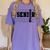 Senior Class Of 2026 Varsity Text Graduation Women's Comfort Colors T-Shirt Violet