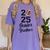 Senior Football Brother Class Of 2025 Graduation Graduate Women's Comfort Colors T-Shirt Violet