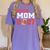 Senior Football Mom 2027 Team Class Of 2027 Graduation Mom Women's Comfort Colors T-Shirt Violet