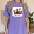 Senior Football Mom Class Of 2025 Graduation Graduate Women's Comfort Colors T-Shirt Violet