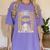Senior Graduate 2024 Queen Graduation Educated Melanin Women's Comfort Colors T-Shirt Violet
