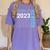 Senior Graduation Class Of 2023 Cute Senior 2023 Women's Comfort Colors T-Shirt Violet