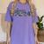 Senior Graduation Class Of 2024 Cute Senior 2024 Flowers Women's Comfort Colors T-Shirt Violet