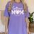 Senior Mom Baseball 2025 Class Of 2025 Graduation Women's Comfort Colors T-Shirt Violet