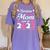 Senior Mom Of A Class Of 2022 Heart School Graduation Women's Comfort Colors T-Shirt Violet
