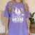 Senior Mom Class Of 2026 Baseball Graduation Heart Women's Comfort Colors T-Shirt Violet
