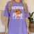 Senior Mom Class Of 2026 Coquette Bow Basketball Graduation Women's Comfort Colors T-Shirt Violet