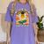 Senior Mom Class Of 2026 Daisy Flower Retro Graduation Women's Comfort Colors T-Shirt Violet