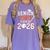 Senior Mom Class Of 2026 Graduate Baseball 2026 Graduation Women's Comfort Colors T-Shirt Violet