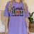 Senior Mom Class Of 2026 Graduation Leopard Coquette Bow Women's Comfort Colors T-Shirt Violet