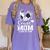 Senior Mom Class Of 2026 Soccer Graduation Heart Women's Comfort Colors T-Shirt Violet