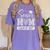 Senior Mom Class Of 2027 Senior Mama 2027 Graduation Women's Comfort Colors T-Shirt Violet