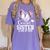 Senior Sister Class Of 2026 Baseball Graduation Heart Women's Comfort Colors T-Shirt Violet